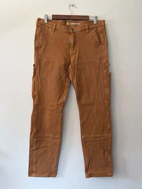Carhartt Women's Straight Fit Double-Front Utility Work Pants Size 10 Tall
